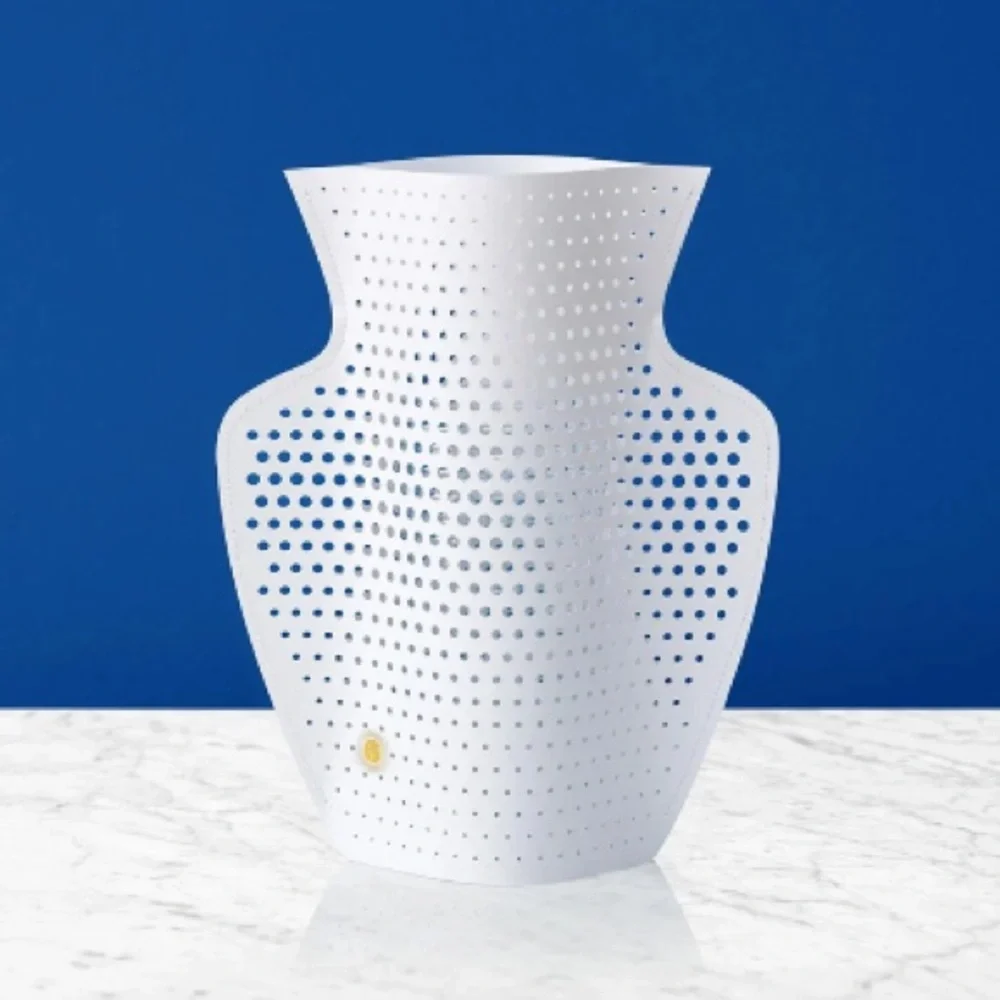 OCTAEVO Cyano White Waterproof Paper Vase Mediterranean